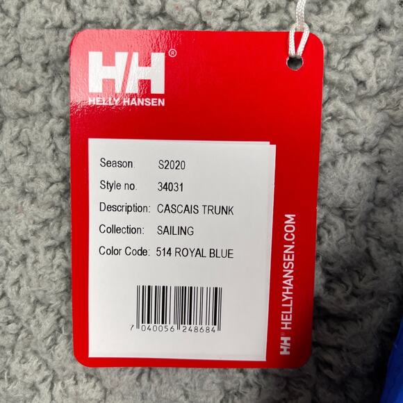 Helly Hansen Sailing Swim Trunks Mens Large Logo Spellout Royal Blue - Picture 6 of 9